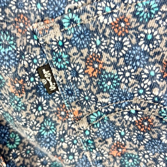 LEVI’S |💐 Floral Print Mid-Rise Cropped Skinny Jeans - Picture 7 of 8